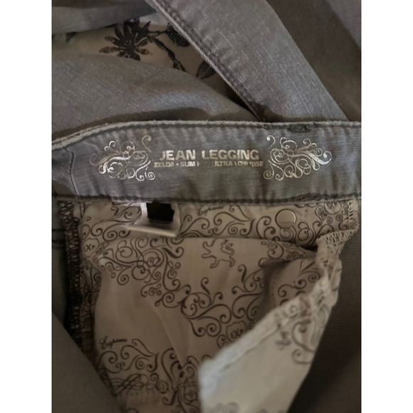 Women's‎ Express Gray Jeans Leggings Size 10 Zelda Slim Ultra Low rise - Picture 8 of 9